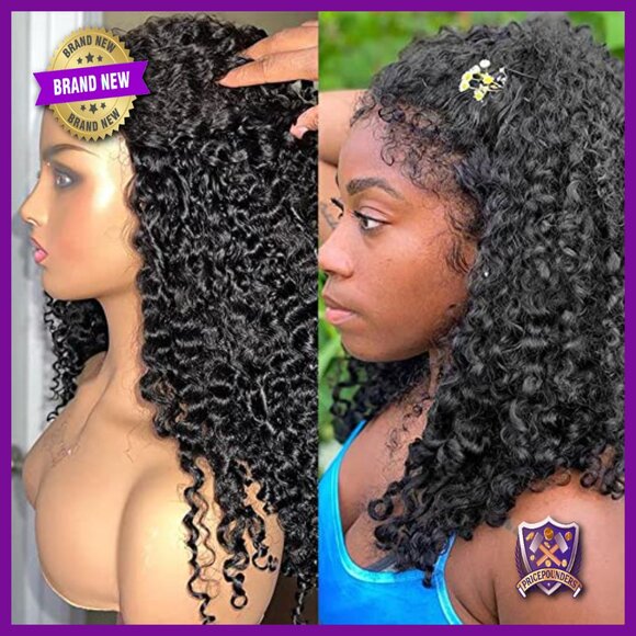 13x4 HD Lace Front Wig Human Hair Pre Plucked Deep Wave 180% Density main image 6